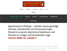 Tablet Screenshot of apartments-pattaya-thailand.com